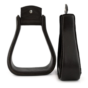 Estribos de Cuero Genuino Hechos a Mano para Montar a Caballo, Reposapiés Ecuestres, Estribos Duraderos de Primera Calidad para Montar a Caballo al Estilo Vaquero Occidental - Product Image 5