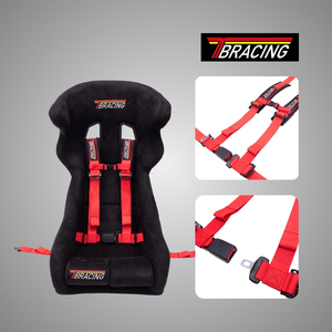สายรัดนิรภัยสำหรับรถแข่ง UTV แบบ 4 จุด ยี่ห้อ TBRACING รุ่น TUN-402 มาตรฐาน ISO 9001 ของไต้หวัน พร้อมสายรัดโพลีเอสเตอร์ รับผลิตตามสั่งพร้อมโลโก้ ขายส่ง - Product Image 1