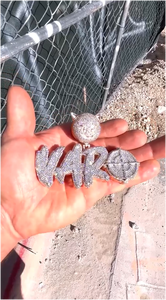 Colección de Joyería Fina: Colgantes Personalizados con Letras, Moissanita VVS, Chapado en Oro, Estilo Hip Hop, Collar con Iniciales para Fiestas - Product Image 1