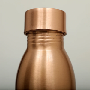 Bouteille en cuivre pur à 99,09 %, écologique, anti-fuite, capacité de 1000 ml, réutilisable, pour boire directement, revêtement anti-corrosion, bureau, école - Product Image 3