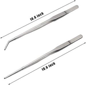 Pinzas y Pinzas Largas de Acero Inoxidable RSI de 2 Piezas para Alimentación de Reptiles, 25 cm, Aptas para Lavavajillas, para Geckos y Lagartos - Product Image 1