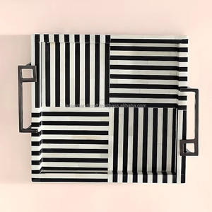 ถาดสลักลายกระดูกทำจากไม้ธรรมชาติทำด้วยมือปรับแต่งได้สำหรับบ้านร้านอาหารโรงแรมโดยตรง - Product Image 1