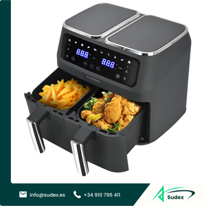 Freidora de Aire Compacta Sudex AF-029A con Pantalla LCD, Fácil de Limpiar, Multifuncional, Electrodoméstico de Cocina Saludable para Cocinas Pequeñas - Product Image 1