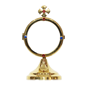 Monstrance en laiton sur mesure, monstrance en laiton de qualité supérieure pour l'église, monstrance décorative pour la décoration des salles de prière et des chapelles - Product Image 1