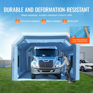 Potente Sistema di Filtraggio dell'Aria con Soffiatori da 950W+750W, Cabina Gonfiabile per Verniciatura a Spruzzo 29.5 X 15.7 X 11.8 ft, Sistema di Filtraggio dell'Aria 950W+750W - Product Image 3