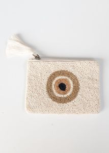 <b>Red</b> Beaded Casino <b>Clutch</b> <b>Bag</b> With Embroidered Logo Fashion Square Shape Promotional Accessory - Product Image 3