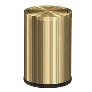 Exclusivo Contenedor de Basura Metálico para el Hogar con Aspecto Elegante, Ideal para Sala de Estar, Dormitorio y Cocina - Product Image 3