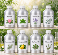 Huile essentielle 100% pure de lavande pour la fabrication de parfums, savons et bougies, rose, menthe poivrée, eucalyptus, romarin, bergamote, arbre à thé, thym