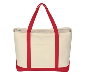 Custom Logo Eco-Friendly 100% Cotton <b>Canvas</b> Heavy Duty Reusable Tote <b>Bag</b> with Gusset Long Handle Zipper Closure for Travel - Product Image 4