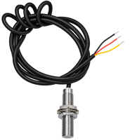 Capteur de vitesse à effet Hall haute fréquence, capteur magnétique en cuivre nickelé durable avec filetage M12 et faible consommation d'énergie