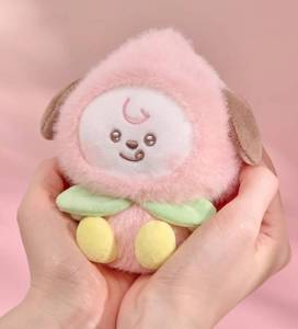 Porte-clés BTS BT21 Peach Holic Doll, CD de musique pop, plastique, papier, coréen, tous âges, modèle KR BW-154, objet de collection - Product Image 6
