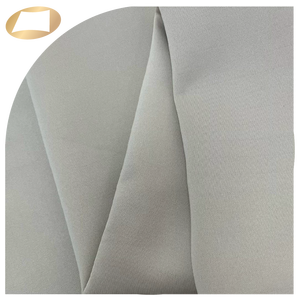 Tissu tricoté en trame uni teint, doux au toucher, respirant, en viscose, rayonne, nylon, polyester et élasthanne, pour vêtements décontractés pour filles - Product Image 5