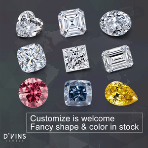 เพชรทรงคุชชั่นที่เพาะเลี้ยงในห้องปฏิบัติการของ D'vins Jewels ขนาด 1-3 กะรัต - Product Image 6