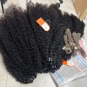 Paquetes con cierre de encaje a juego Frontal rizo birmano Color Natural # 1B textura caliente calidad SDD - Product Image 3