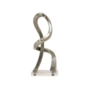 Escultura Decorativa Moderna de Metal para Oficina, Regalo de Boda, Adorno de Mesa, Estantería con Material de Resina para Decoración del Hogar - Product Image 1