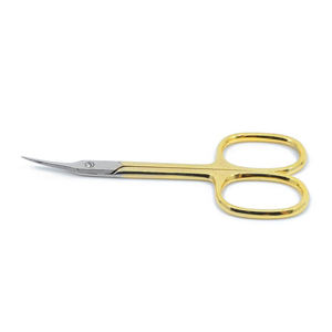 Tijeras para uñas de la mejor calidad, con hoja curva, color dorado, para cutículas, tijeras de manicura para hombres y mujeres - Product Image 2