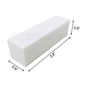 Bloque pulidor de uñas cómodo y duradero de acero inoxidable EVA, superficies de limado finas y ligeras, grano 100/180 para el cuidado diario de las uñas - Product Image 6