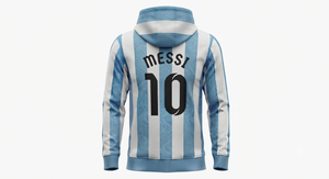 Sudadera con Capucha Personalizada del Equipo de Fútbol Argentino, Sublimada, Deportiva, de Manga Larga, de Forro Polar, Unisex, para Fanáticos del Fútbol - Product Image 5
