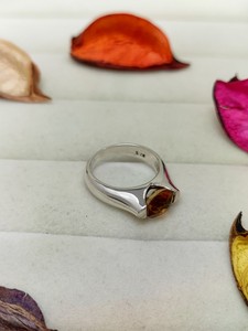Bague en Quartz Jaune Céleste Élégante, Bijou en Cristal, Cadeau Tendance pour Femmes et Filles, Bague de Fiançailles Unique - Product Image 5
