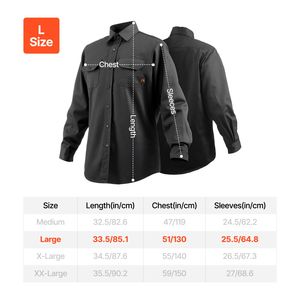 7 Oz. Giacca da Saldatura in Cotone Ignifugo per Uomo, Conforme ATPV 9.2 Ca, Lavabile in Lavatrice, Abbigliamento di Sicurezza Resistente al Calore - Product Image 6