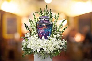 Traditional Artistic Aluminum <b>Keepsake</b> Funeral Urn <b>Memorial</b> Ash Container Crafted With Stylish Surface And Secure Closure - Product Image 2