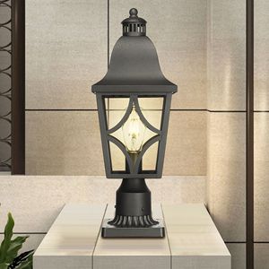 Outdoor Waterproof Aluminum Housing Glass Lamp Post <b>Light</b> Fixture Garden Patio Fence Deck Lighting-Outdoor <b>Pillar</b> <b>Lights</b> for - Product Image 6