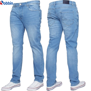 Jean pour homme à taille haute, coupe slim, extensible, motif à carreaux, style empilé, grandes tailles, prix abordable, meilleure vente - Product Image 4