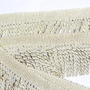 Nouvelle Frange Décorative en Fil Doré de Haute Qualité pour Textile de Maison, 60, 80, 120 mm, Garniture Bouclée à Pompons pour Vêtements - Product Image 6