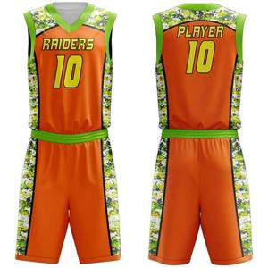 Uniformes de basket-ball réversibles personnalisables, tenue d'équipe deux-en-un - Product Image 2