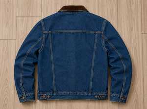 Unisex High Quality <b>Customized</b> <b>Denim</b> <b>Jacket</b> with Embroidered Logo Puff Printed Coat for Casual Winter Style Jeans Material - Product Image 2