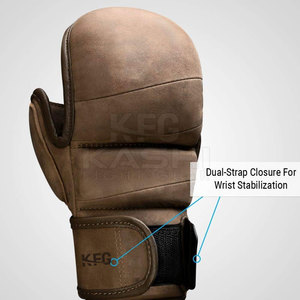 Premium Quality MMA Boxing <b>Gloves</b> <b>Moisture</b> Wicking Breathable Fabric Adjustable Wrist Strap Unisex Design for Exercise Strength - Product Image 4