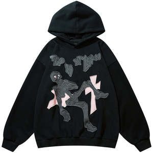 Sweat-shirts à capuche en polaire pour femmes, à la mode, couleur unie, manches longues, avec cordon de serrage, poches amples - Product Image 3
