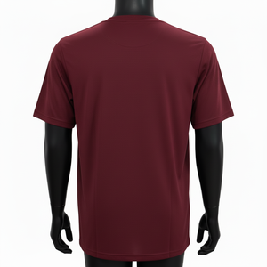 เสื้อยืดคอกลมผู้ชาย สกรีนโลโก้ได้ สีพื้น คุณภาพสูง ระบายอากาศได้ดี ผ้าย้อมสีพื้น 220 กรัม เสื้อยืดเบสิคแขนสั้นผู้ชาย - Product Image 2