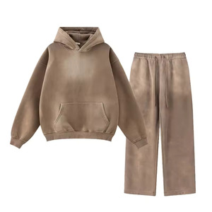 Sweat-shirt à capuche molletonné 360 g/m² de qualité supérieure, effet délavé, respirant, avec logo, pour l'hiver, style streetwear - Product Image 5