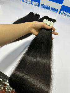 ¡Listo para enviar! Extensiones de Cabello Natural Remy al Por Mayor, Extensiones de Cabello Humano de Onda Profunda, Dobles y Simples - Product Image 6