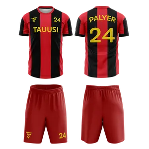 Conjunto de uniformes de futebol de secagem rápida com logotipo personalizado, uniformes esportivos de futebol de alta qualidade para atacado 2024