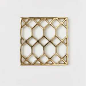 Modern Chrome Metal Grid Trivet Round Wire Pot Stand High Shine Heat Resistant <b>Table</b> <b>Protector</b> Heavy Duty Kitchen Hot <b>Pad</b> Tool - Product Image 5