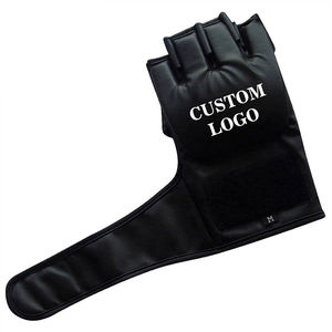 Guantes de MMA de Medio Dedo Personalizables al por Mayor para Hombre, de Cuero Genuino de Vaca, con Cordones, que Absorben la Humedad, para Saco de Arena y Muay Thai, Precio de Fábrica - Product Image 3