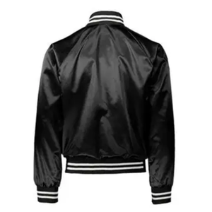 Chaqueta Bomber Formal de Lana con Cierre de Cremallera y Patrón de Dibujos Animados/Puntos, Proveedor de la Mejor Calidad, Chaqueta Bomber de Diseño Más Reciente - Product Image 2