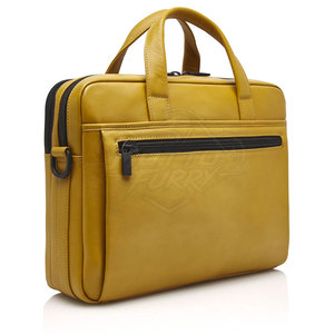 Sacs pour ordinateur portable professionnels et décontractés, légers, en cuir véritable, écologiques, grande capacité, compartiments organisés, bureau, affaires - Product Image 2