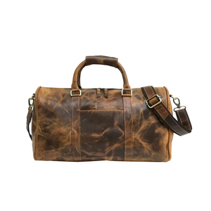 Wholesale Leather <b>Bag</b> Duffle Custom Genuine Leather Travel Weekender <b>Overnight</b> Duffel <b>Bag</b> Gym Sports Tote Duffle <b>Bag</b> - Product Image 1