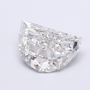 Magnifique diamant demi-lune de 1,00 carat, couleur F, clarté VVS2, très bonne finition, pierre de forme demi-lune exquise - Product Image 1