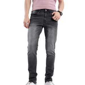 Pantalones Vaqueros de Cintura Alta para Hombre, Estilo Moderno, Streetwear, Algodón Lavado, Elásticos - Product Image 4