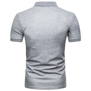 Camiseta Polo para Hombre, Manga Corta, Corte Ajustado Informal, Color Sólido, Camisetas Polo de Algodón y Poliéster, Servicio OEM ODM, Precio Económico - Product Image 2