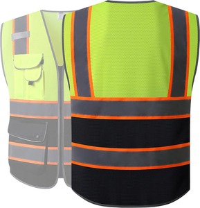 Premium Reflective Workwear <b>Uniforms</b> Safety Vest Durable <b>Construction</b> Safety Vest Manufacturer Wholesale Supply - Product Image 4