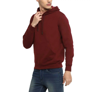 Winter Men's 100% Cotton Fleece Pullover <b>Hoodies</b> with Pocket Breathable & Quick Dry Latest Design Hot Sale - Product Image 3