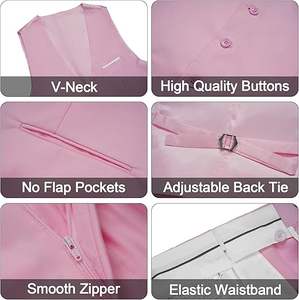 Ensemble de Costume de Luxe pour Homme, Idéal pour le Bureau, les Mariages et les Cérémonies, Couleur Blanche, Pantalon et Veste en Polyester, Personnalisable avec Logo - Product Image 6