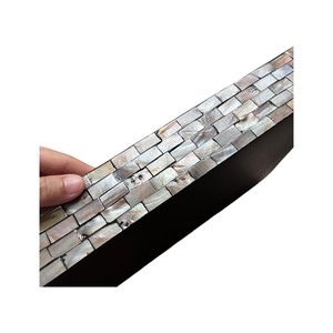 Luxury Mother of Pearl Serving <b>Tray</b> Handmade Inlay Shell Decorative <b>Tray</b> for Home Hotel Restaurant Serving and Gift Use - Product Image 3