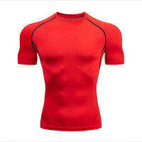 T-shirts de compression pour hommes, coupe classique, légers, écologiques, respirants, séchage rapide, pour la course à pied et le jogging