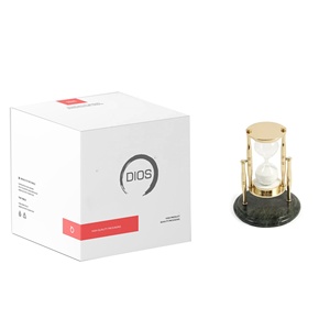 Reloj de escritorio de reloj de arena de Metal negro hecho a mano con temporizador de arena de 30/60 minutos más vendido para decoración del hogar y uso interior de oficina - Product Image 5